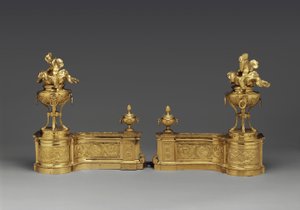 Andirons by Pierre Gouthière