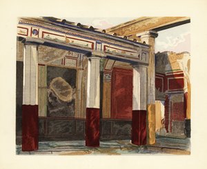Rhodian Peristyle of the House of the Silver Wedding, Pompeii by Pierre Gusman
