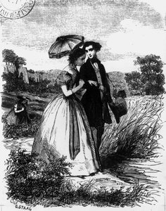 Felix de Vandenesse and Madame de Mortsauf, illustration for 
