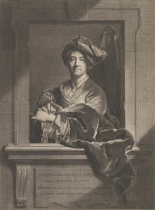 Portrait of Hyacinthe Rigaud, 1721 by Pierre-Imbert Drevet