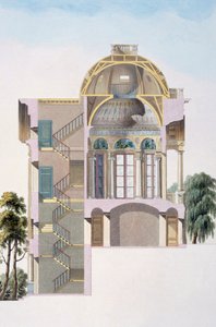 Cross section of the Pavilion of Hingene, near Anvers, from 