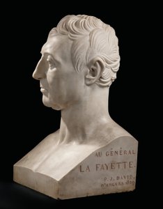 Bust of Marie-Joseph-Gilbert du Motier, marquis de La Fayette by Pierre Jean David dAngers