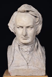 Bust of Victor Hugo aged 35