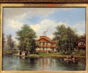 The Chalet of the Yellow Door, Restaurant at the Bois de Vincennes by Pierre Justin Ouvrie