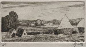 Brebant Farm by Pierre Louis Gatier