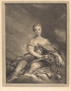 Flora at Her Rising by Pierre Maleuvre after Jean Marc Nattier
