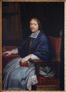 Portrait of Jacques Benigne Bossuet (1627-1704), During His First Appointment as Bishop of Condom (Gers), in His Library. Painting by Pierre Mignard (1612-1695), Oil on Canvas by Pierre Mignard