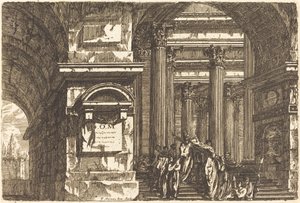 The Entrance of a Temple by Pierre Moreau
