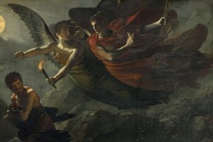 Justice and Divine Vengeance Pursuing Crime (detail) by Pierre Paul Prudhon
