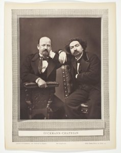 Émile Erckmann (French writer, 1822-1899) and Alexandre Chatrian (French writer, 1826-1890) by Pierre Petit