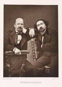 Emile Erckmann and Charles Chatrain by Pierre Petit