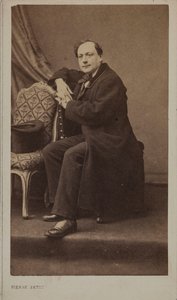Portrait of the Poet Théodore de Banville 1823-1891 by Pierre Petit