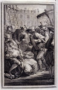 Belphegor - in “Tales et nouvelles en vers” by Jean La Fontaine. 1776. Illustration by P.P. Choffard by Pierre Philippe Choffard