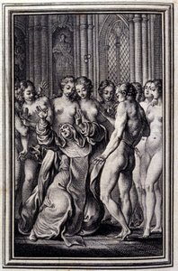 Le Glouches - in “Tales et nouvelles en vers” by Jean La Fontaine. 1776. Illustration by P.P. Choffard by Pierre Philippe Choffard