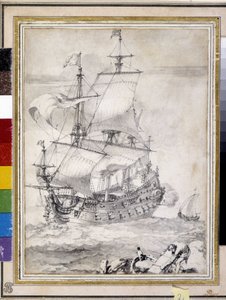 Ship at Sea by Pierre Puget