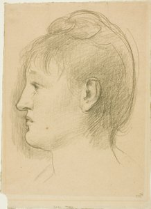 Head of a Woman by Pierre Puvis de Chavannes
