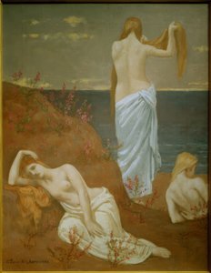 Young Women by the Sea by Pierre Puvis de Chavannes