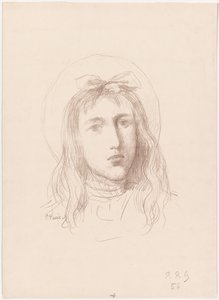 Head of a Young Girl by Pierre Puvis de Chavannes
