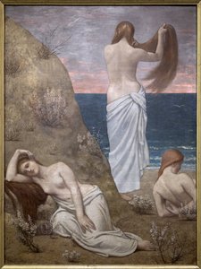 Young Girls by the Sea by Pierre Puvis de Chavannes