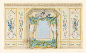 Elevation of the Wall of a Bedroom with Alcove by Pierre Ranson