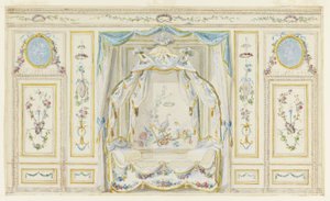 Wall Elevation of a Bedroom Alcove by Pierre Ranson