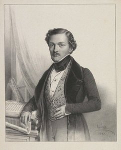 Portrait of the singer Gilbert-Louis Duprez