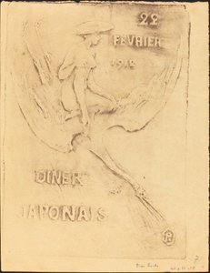Woman and Bird, 22 February 1912, Japanese Dinner