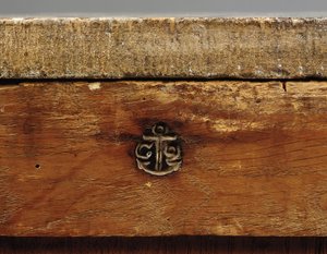Detail of a Louis XV Commode by Pierre Roussel