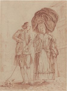 A Cleric Accompanying a Lady on Her Morning Walk