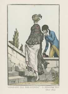 Good-Bye Till This Evening (about 1800) by Pierre de La Mesangere