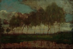 The Gein: Trees by the Water by Piet Mondrian