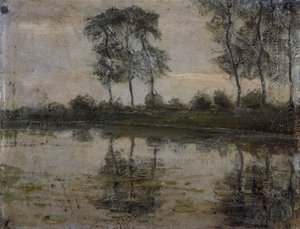 Trees by the River Gein by Piet Mondrian