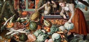 Market Scene by Pieter Aertsen