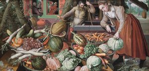 Market Scene by Pieter Aertsen