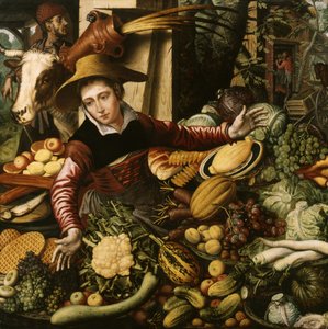 Market Woman at the Vegetable Stand