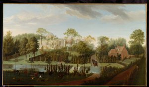 View of Chiswick House from the South-West by Pieter Andreas Rysbrack