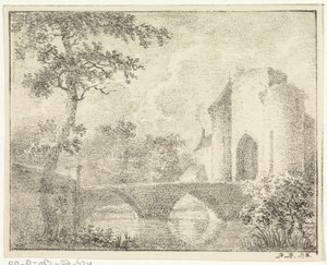 Castle with Bridge in a Landscape