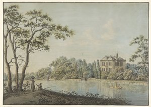 View of House Over Holland with Tea Dome on the Vecht at Nieuwersluis