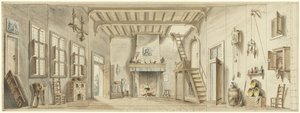 Design for a Stage Set for the Flemish Opera The Little Pirate