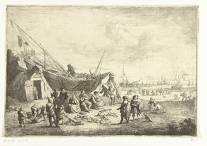 Fish Market in Scheveningen by Pieter Bout