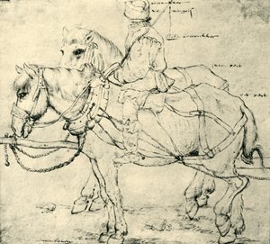 Rider and two horses, 1559-1563, 1943 by Pieter Bruegel the Elder