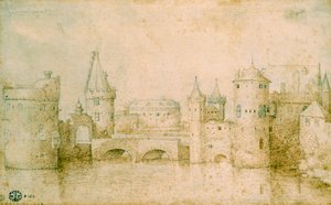 View of the Ancient Fortifications of Amsterdam, Netherlands, 1562 by Pieter Bruegel the Elder