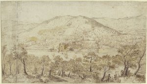 Southern Hilly Landscape with Convent Buildings