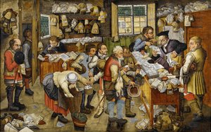 The Payment of the Tithes (known as Village Lawyer) by Pieter Brueghel the Younger