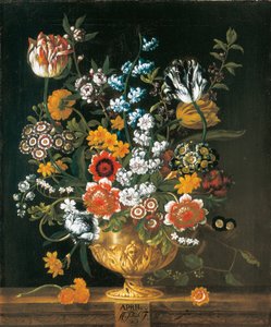 April, from The Twelve Months of Flowers, a floral calendar of still lifes by Pieter Casteels