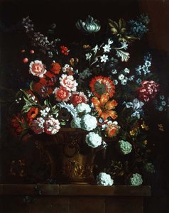 Flowers in a Bronze Urn