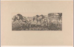 Plowing Horses