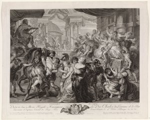 The Rape of the Sabine Women by Pieter Franciscus Martenasie