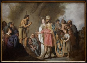 Saint John the Baptist preaching in front of Herod by Pieter Fransz. de Grebber