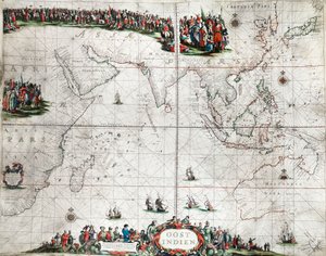 Map of the East Indies, c.1666 by Pieter Goos